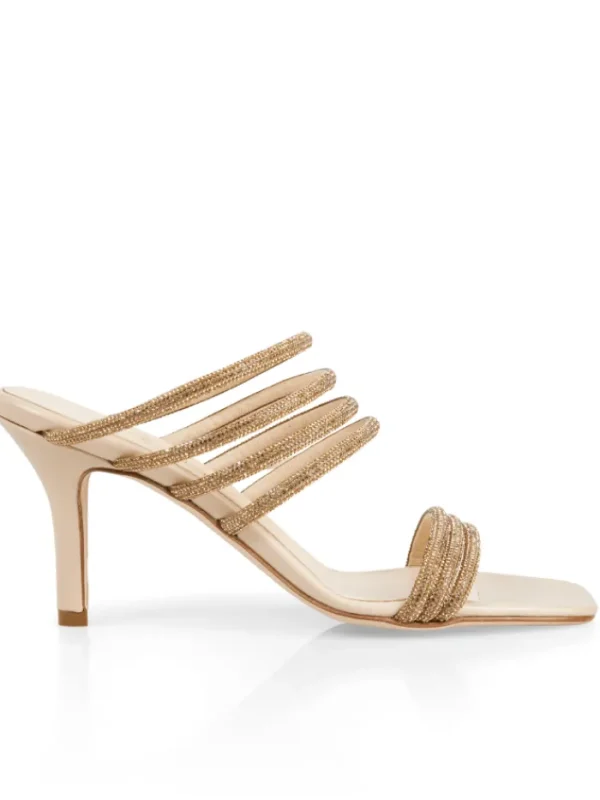 Marc Cain Footwear | Footwear^Heeled Sparkly Gold Sandals UB SG.11 Z07 COL 144