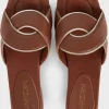 Marc Cain Footwear | Footwear^Mules With Braided Straps In Bright Ochre WB SG.13 L21 COL 4