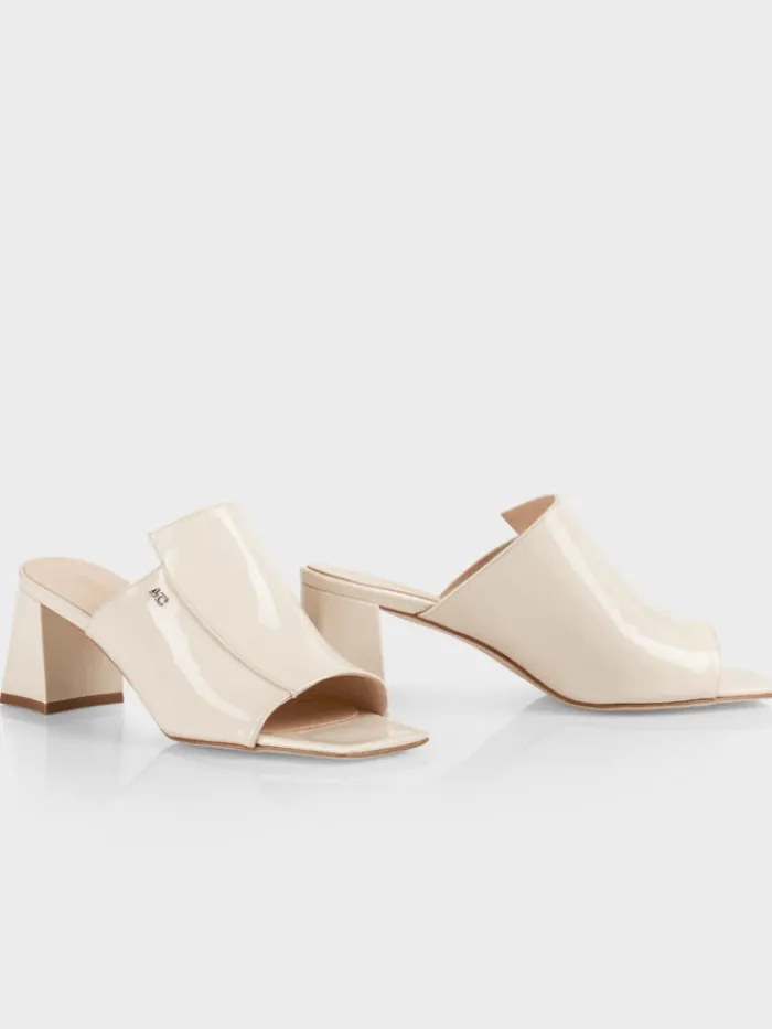marc_cain_powder_cream_pa_0.webp Marc Cain Footwear | Footwear^Powder Cream Patent Mules UB SG.06 L06 COL 113