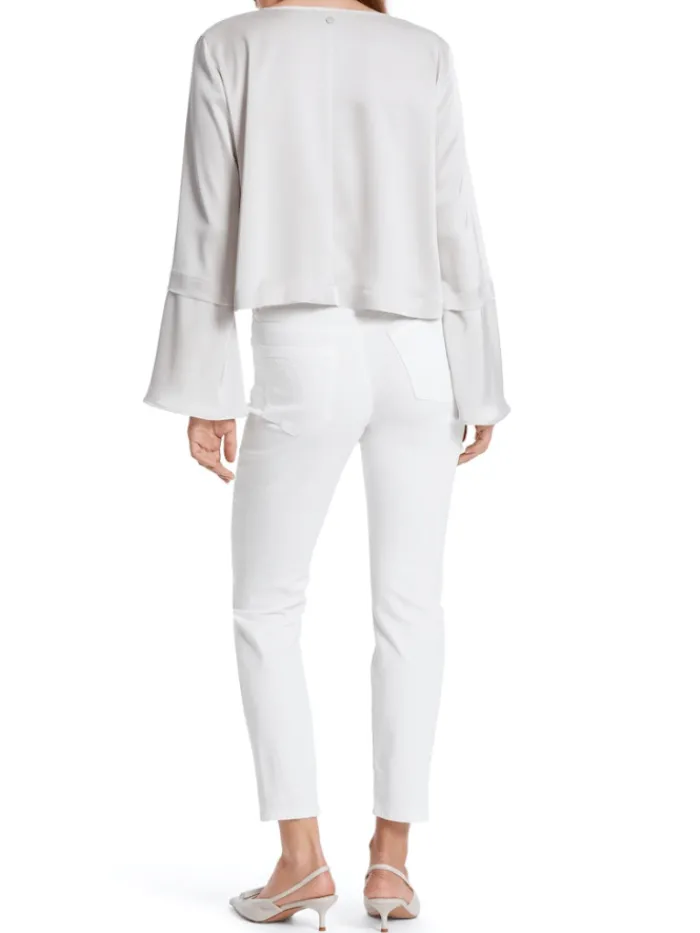 marc_cain_silea__pocket_t_1.webp Marc Cain Pants Trousers | Gifts Under £250^Marc Cain SILEA 5 Pocket Trousers In White WP 81.78 W01 COL 100