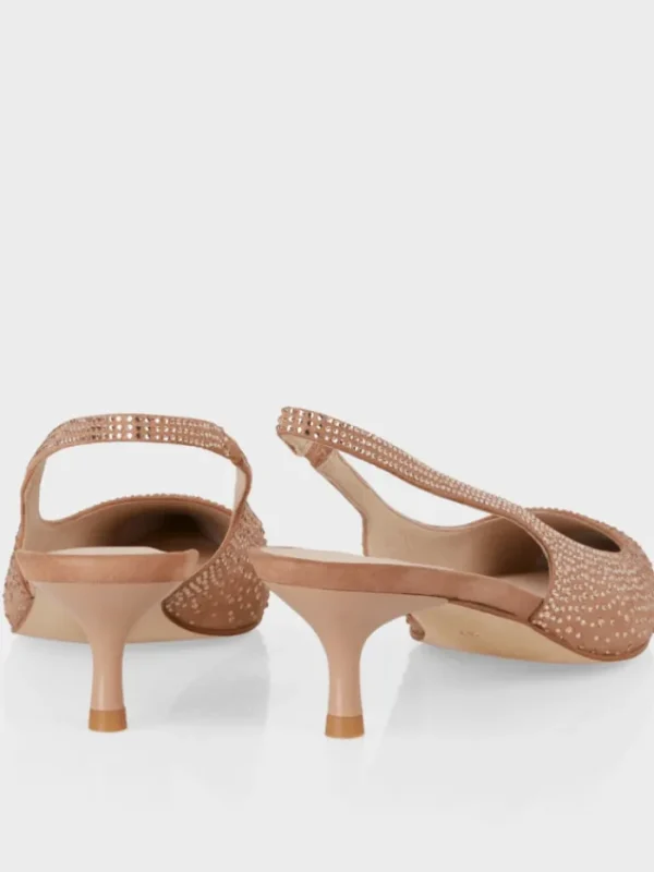 Marc Cain Party Wear | Footwear^Soft Rose Slingback Pumps With Crystals WB SD.06 L22 COL 203