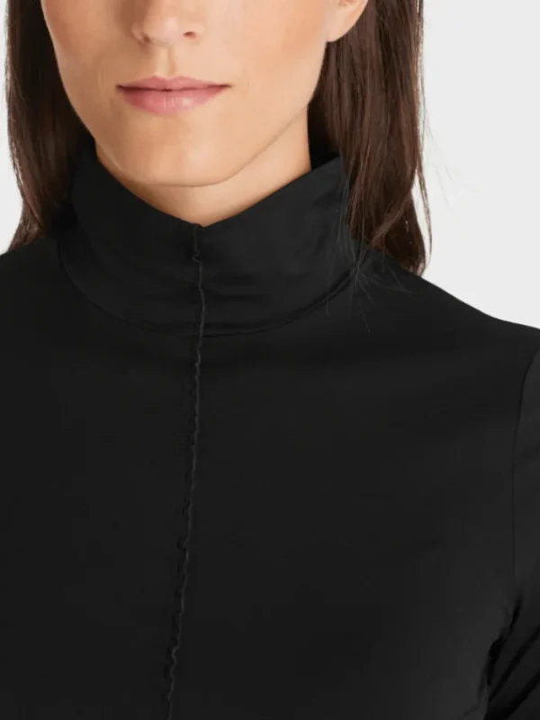 Marc Cain Sports Tops | Gifts Under £250^Black Second Skin Polo VS 48.27 J18 COL 900