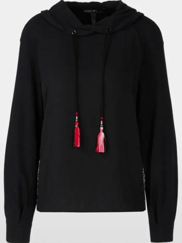 Marc Cain Sports Sweatshirts And T-Shirts | Tops^Black Slip On Top XS 55.06 J57 Col 900