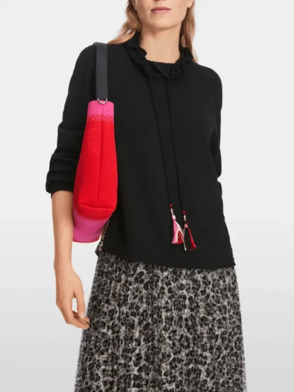 Marc Cain Sports Sweatshirts And T-Shirts | Tops^Black Slip On Top XS 55.06 J57 Col 900