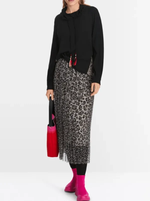 Marc Cain Sports Sweatshirts And T-Shirts | Tops^Black Slip On Top XS 55.06 J57 Col 900