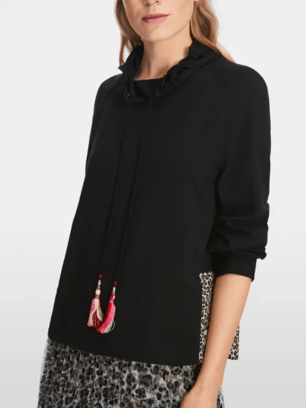 Marc Cain Sports Sweatshirts And T-Shirts | Tops^Black Slip On Top XS 55.06 J57 Col 900