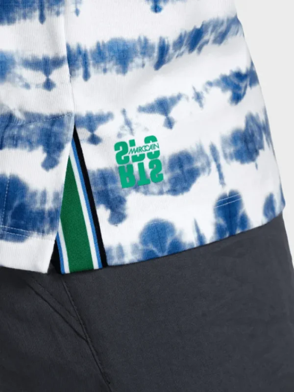 Marc Cain Sports Sweatshirts And T-Shirts | Tops^Blue Batik Printed Top US 48.50 J26 COL 395