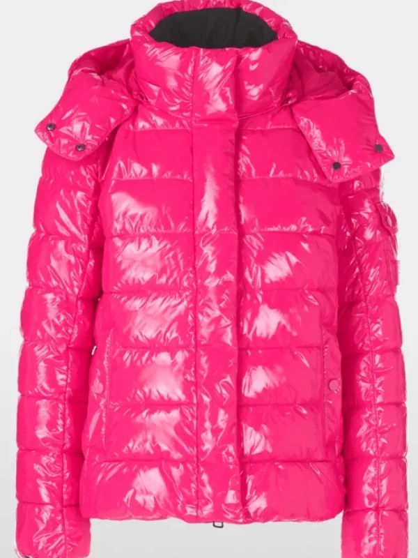 Marc Cain Sports Coats And Jackets | Puffers And Gilets^Close Fitting Outdoor Pink Jacket With Hood XS 12.06