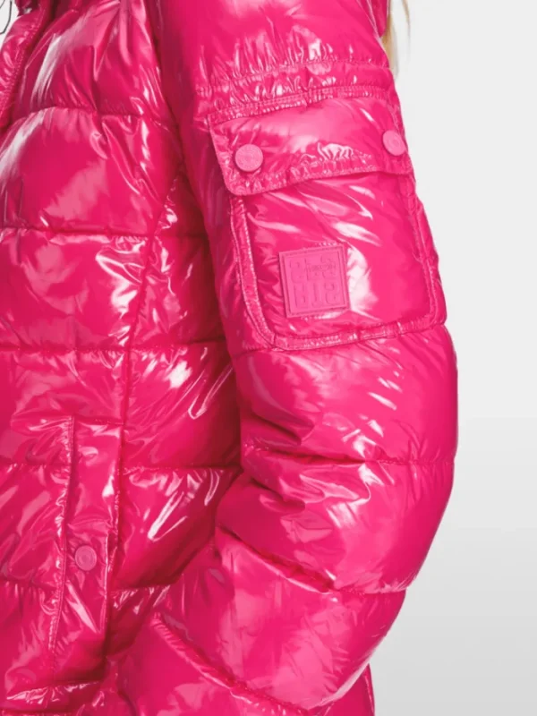 Marc Cain Sports Coats And Jackets | Puffers And Gilets^Close Fitting Outdoor Pink Jacket With Hood XS 12.06