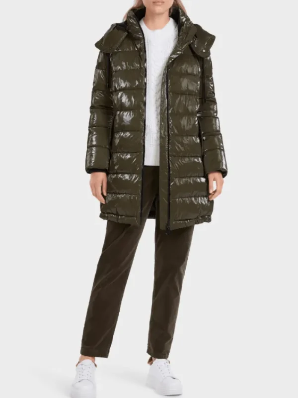 Marc Cain Sports Coats And Jackets | Puffers And Gilets^Coated Quilted Jacket IN Bright Terra VS 12.11 W65 CO