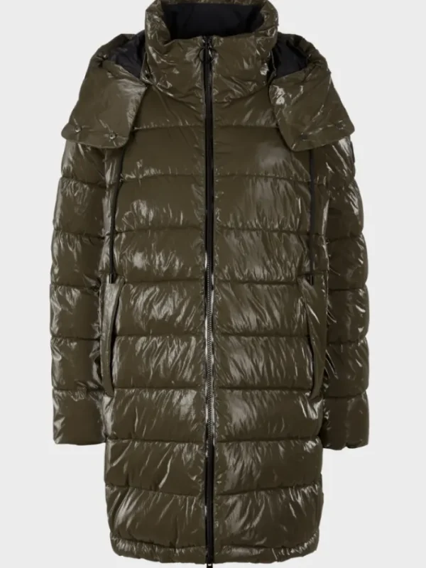Marc Cain Sports Coats And Jackets | Puffers And Gilets^Coated Quilted Jacket IN Bright Terra VS 12.11 W65 CO