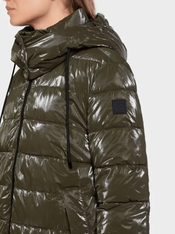 Marc Cain Sports Coats And Jackets | Puffers And Gilets^Coated Quilted Jacket IN Bright Terra VS 12.11 W65 CO