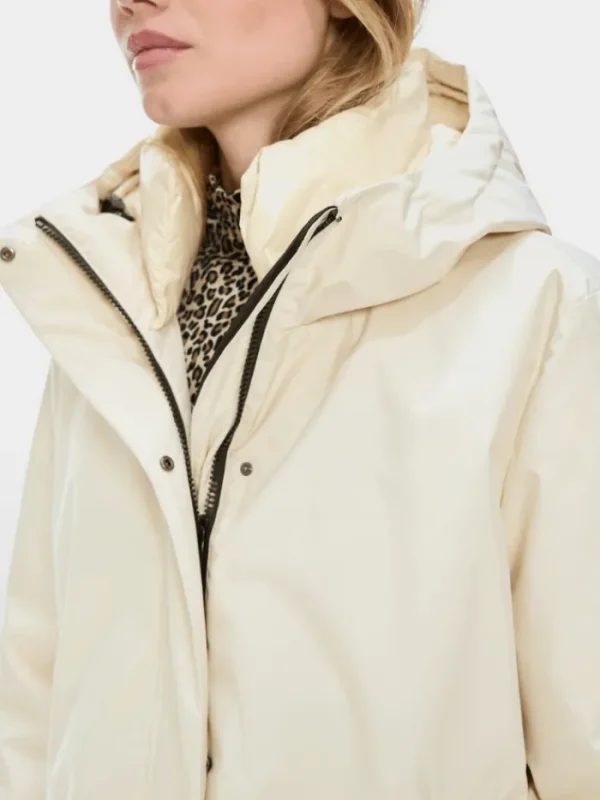 Marc Cain Sports Coats And Jackets | Luxury Gifts^Hooded Down Coat XS 11.03 W13 Col 117