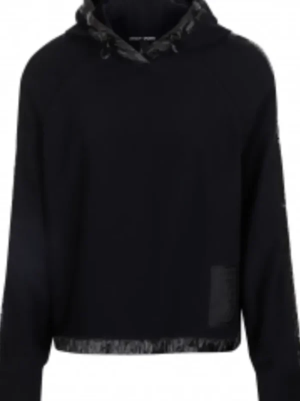 Marc Cain Sports Sweatshirts And T-Shirts | Tops^Hooded Sweatshirt In Black XS 44.14 J60 Col 900