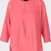 Marc Cain Sports Tops | Gifts Under £100^Layered Blouse In Light Neon Red WS 55.10 J67 COL 238