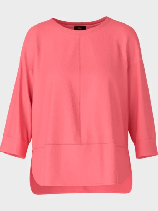 Marc Cain Sports Tops | Gifts Under £100^Layered Blouse In Light Neon Red WS 55.10 J67 COL 238