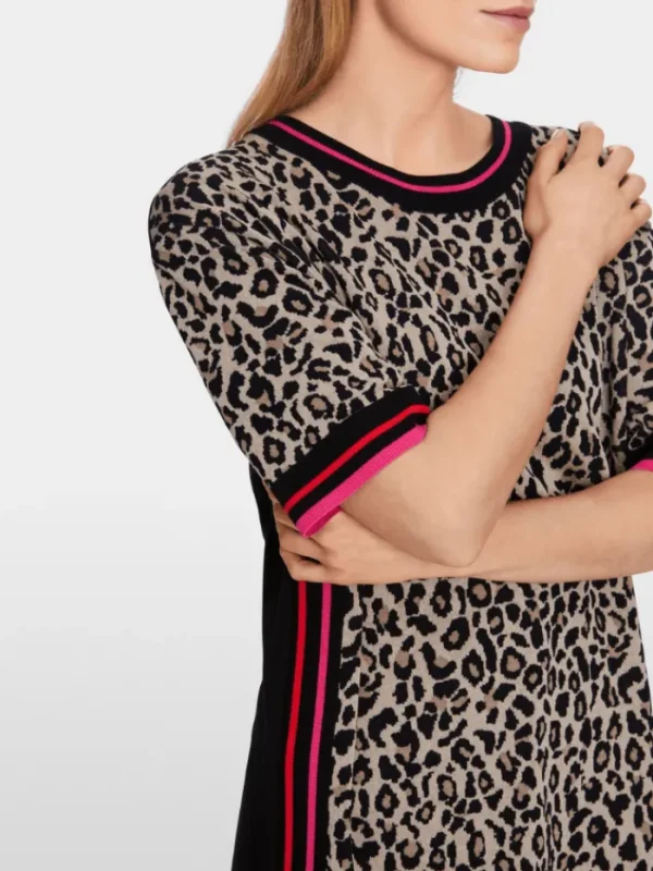 Marc Cain Sports Dresses | Gifts Under £250^Leo Print Knitted Mini Dress XS 21.21 M32 Col 117