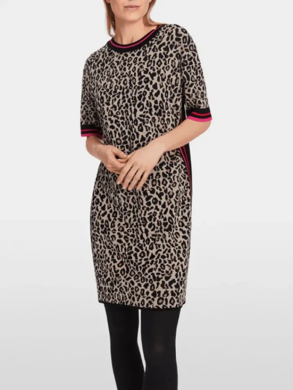 Marc Cain Sports Dresses | Gifts Under £250^Leo Print Knitted Mini Dress XS 21.21 M32 Col 117