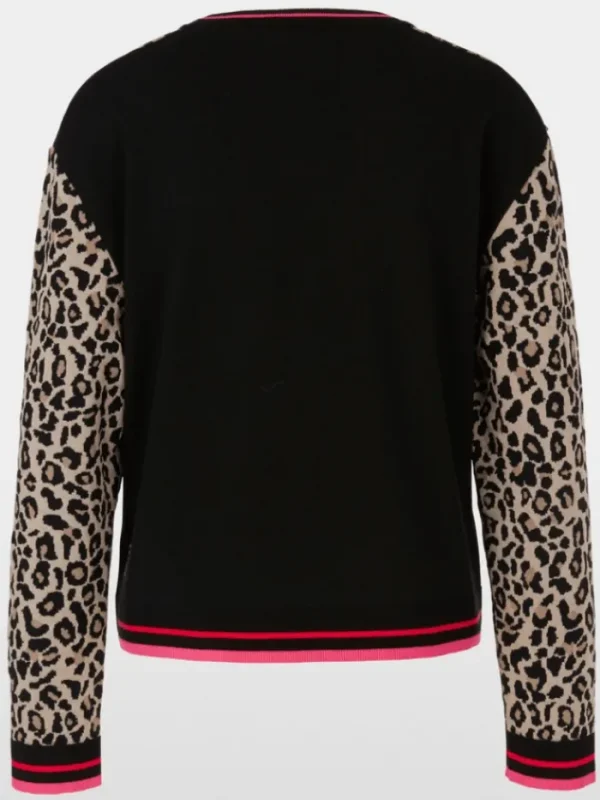 Marc Cain Sports Knitwear | Gifts Under £250^Leopard Print Design Jumper XS 41.36 M32 Col 117