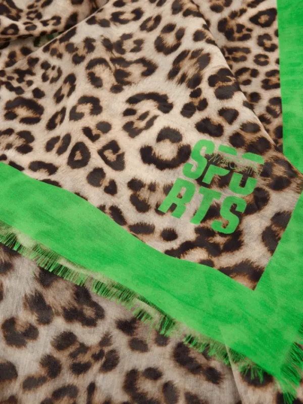 Marc Cain Sports Scarves & Gloves | Gifts Under £250^Lightweight Scarf With Leopard Print YS B1.09 Z13 COL