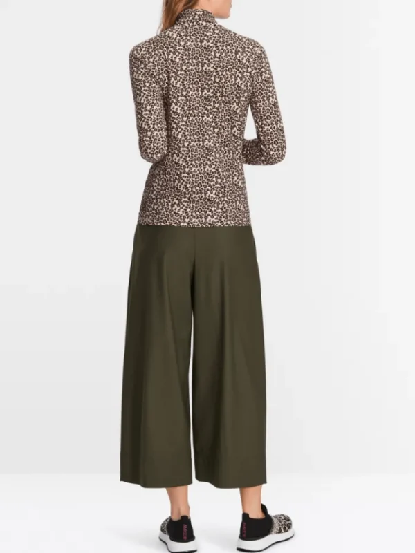 Marc Cain Sports Knitwear | Gifts Under £250^Long Sleeved Turtleneck Top In Leo Print XS 48.52 J36