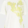 Marc Cain Sports Tops | T-Shirts^Printed T Shirt With Rhinestones WS 48.01 J42 Col 110