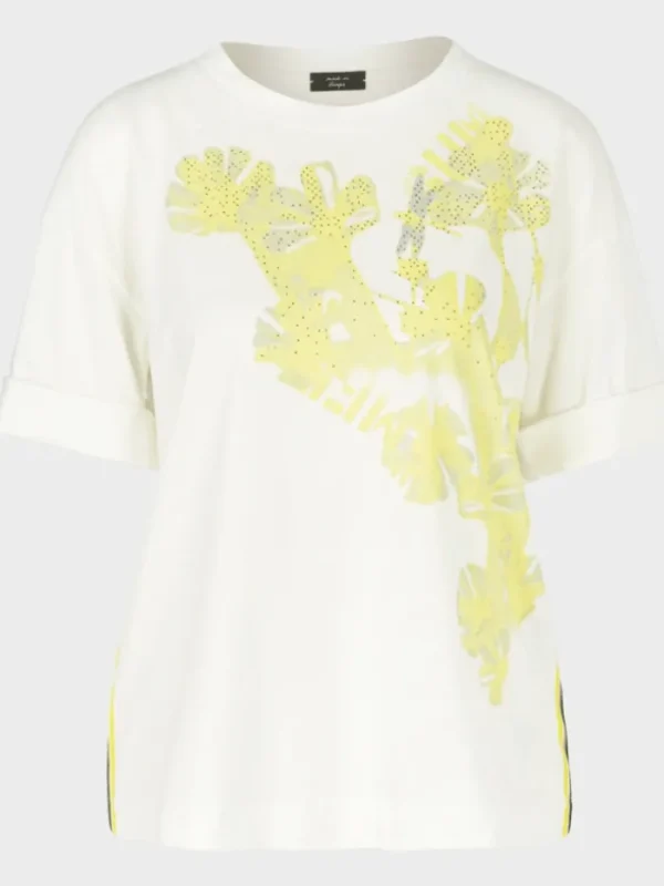 Marc Cain Sports Tops | T-Shirts^Printed T Shirt With Rhinestones WS 48.01 J42 Col 110