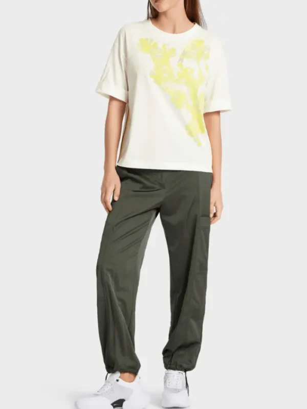 Marc Cain Sports Tops | T-Shirts^Printed T Shirt With Rhinestones WS 48.01 J42 Col 110