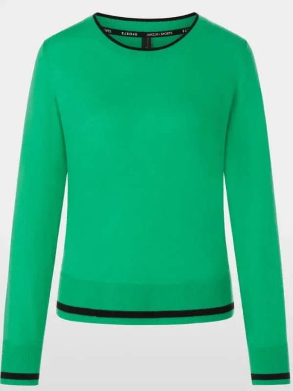 Marc Cain Sports Knitwear | Gifts Under £250^Rethink Together Crew Necked Green Jumper XS 41.55 M8