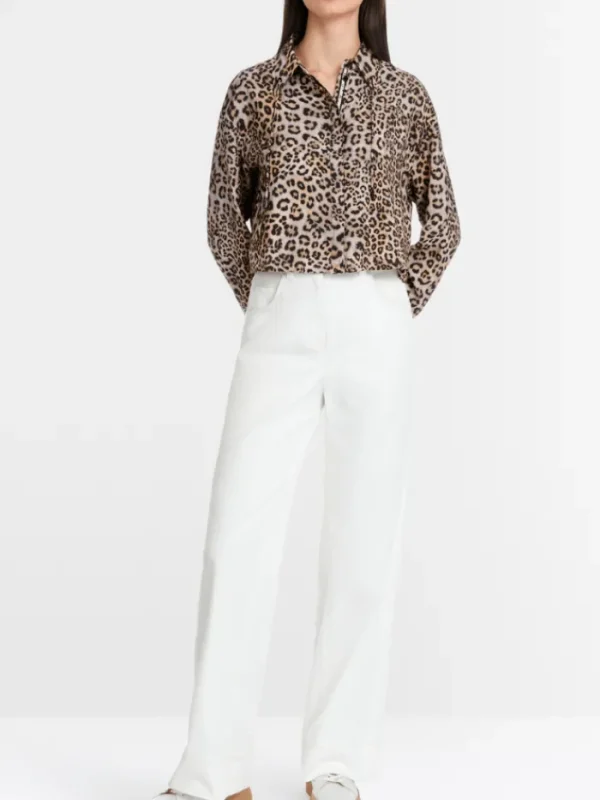 Marc Cain Sports Denim | Tops^Rethink Together Oversized Blouse In Leopard Print YS
