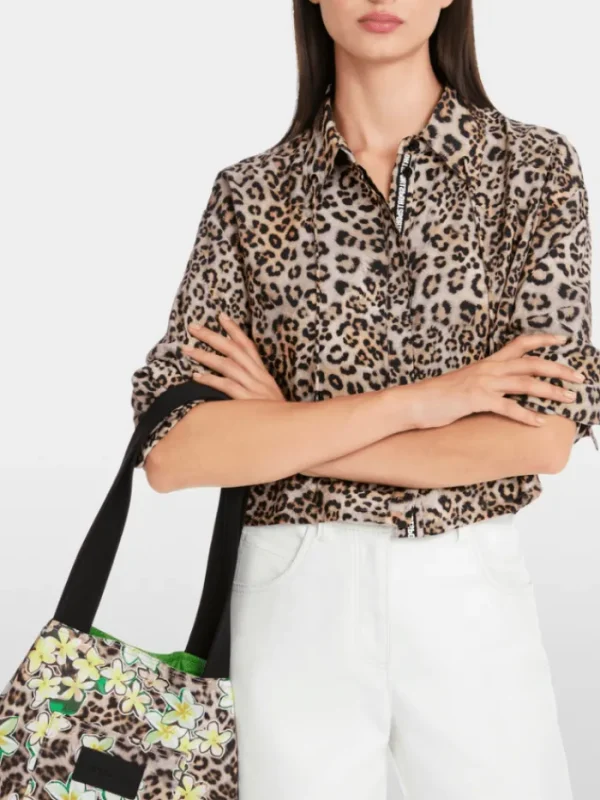 Marc Cain Sports Denim | Tops^Rethink Together Oversized Blouse In Leopard Print YS