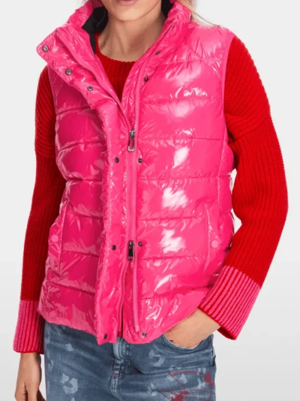 Marc Cain Sports Coats And Jackets | Puffers And Gilets^Shiny Quilted Gilet XS 37.03 W36 Col 244