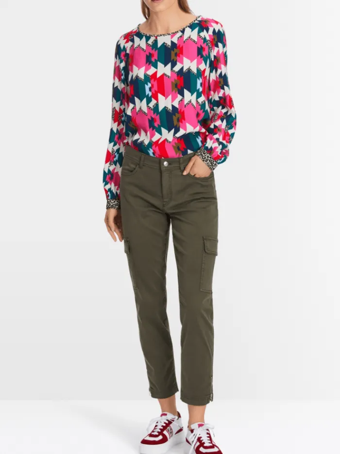 marc_cain_sports_silea_ol_1.webp Marc Cain Sports Trousers | Gifts Under £250^SILEA Olive Cargo Trousers XS 81.19 W20 COL 595