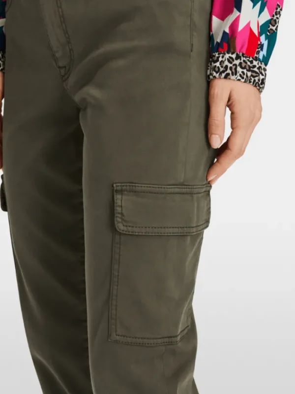 Marc Cain Sports Trousers | Gifts Under £250^SILEA Olive Cargo Trousers XS 81.19 W20 COL 595