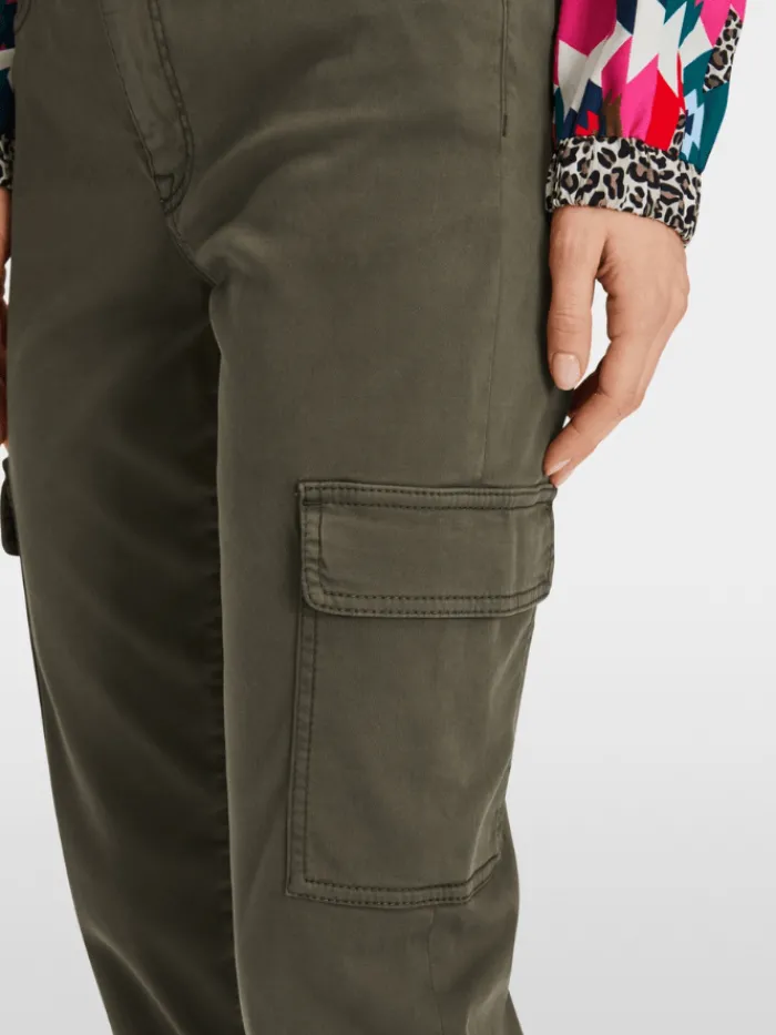 marc_cain_sports_silea_ol_4.webp Marc Cain Sports Trousers | Gifts Under £250^SILEA Olive Cargo Trousers XS 81.19 W20 COL 595
