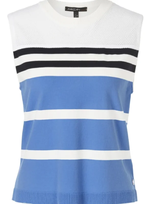 Marc Cain Sports Tops | Gifts Under £100^Striped Sleeveless Top In Bright Azure WS 61.09 M35 C