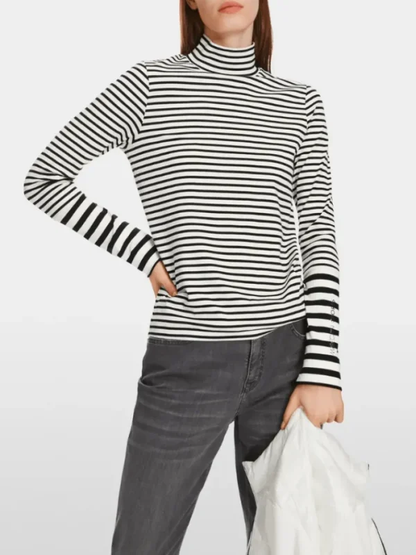 Marc Cain Sports Tops | Gifts Under £250^Striped Long Sleeved Top XS 48.17 J23 COL 190