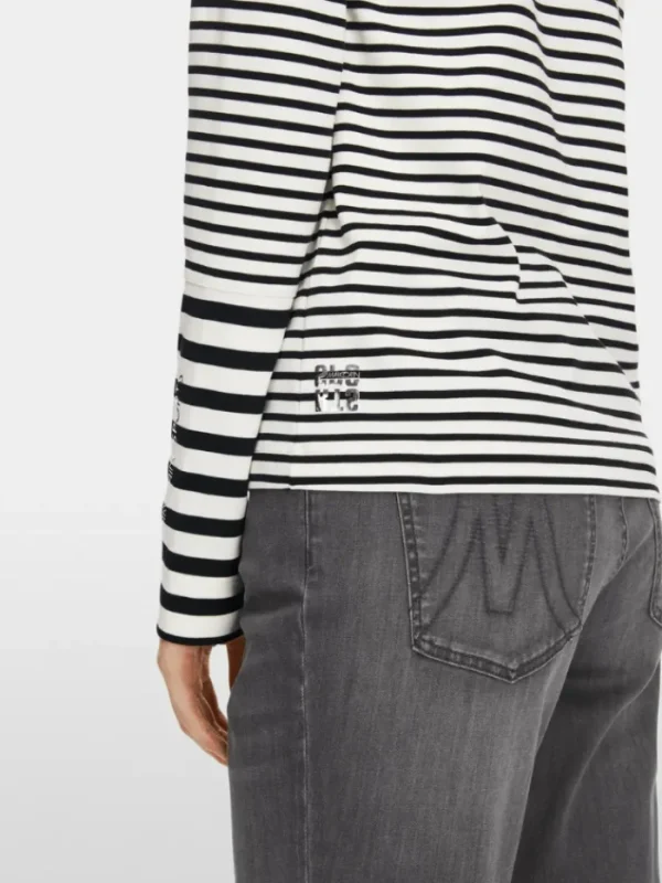 Marc Cain Sports Tops | Gifts Under £250^Striped Long Sleeved Top XS 48.17 J23 COL 190