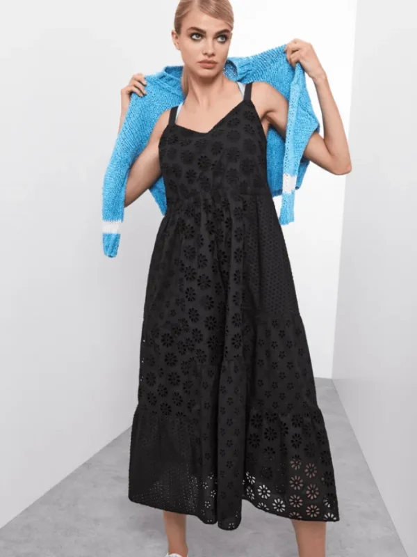 Marc Cain Sports Dresses | Gifts Under £250^Summer Dress With Eyelet Embroidery WS 21.37 W35 COL