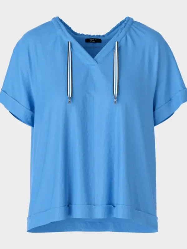 Marc Cain Sports Sweatshirts And T-Shirts | Tops^Top In Bright Azure WS 55.07 J67 COL 363