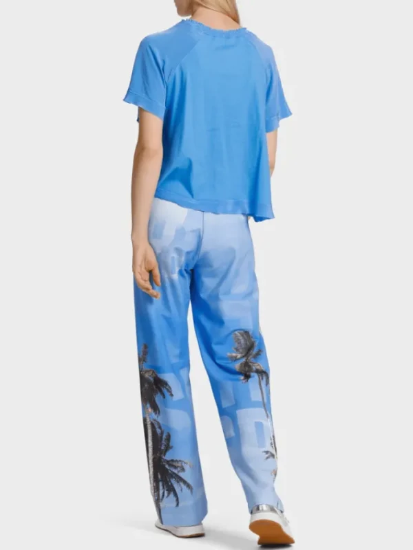 Marc Cain Sports Sweatshirts And T-Shirts | Tops^Top In Bright Azure WS 55.07 J67 COL 363