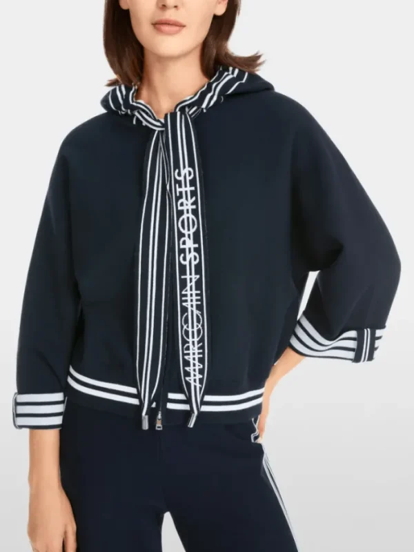 Marc Cain Sports Coats And Jackets | Sweatshirts And T-Shirts^Women's Cardigan Jacket With Hood YS 39.05 M57 Col 39