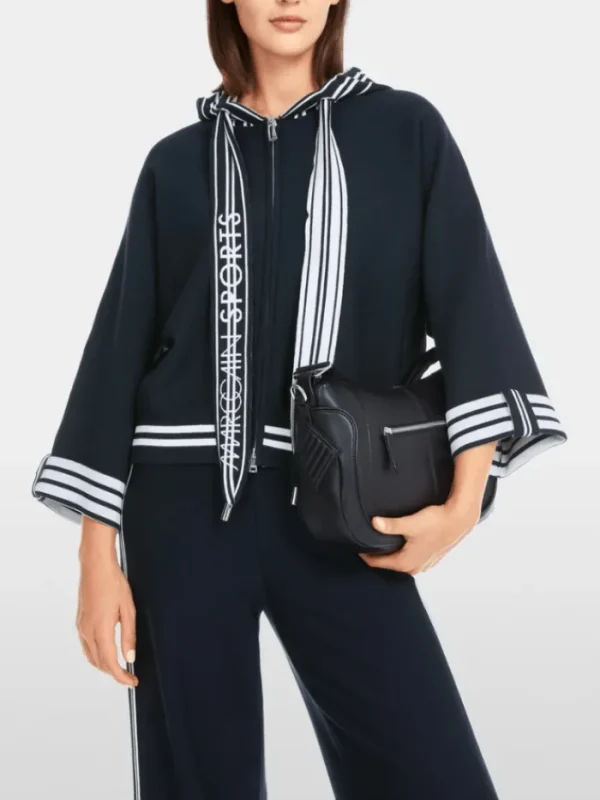 Marc Cain Sports Coats And Jackets | Sweatshirts And T-Shirts^Women's Cardigan Jacket With Hood YS 39.05 M57 Col 39