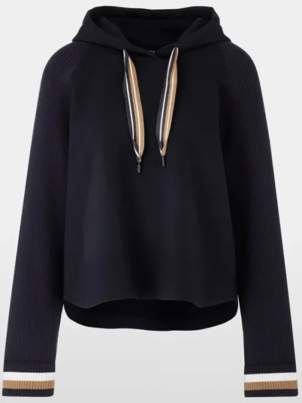 Marc Cain Sports Knitwear | Luxury Gifts^Women's Elegant Navy Sweatshirt In A-Line YS 44.04 J0
