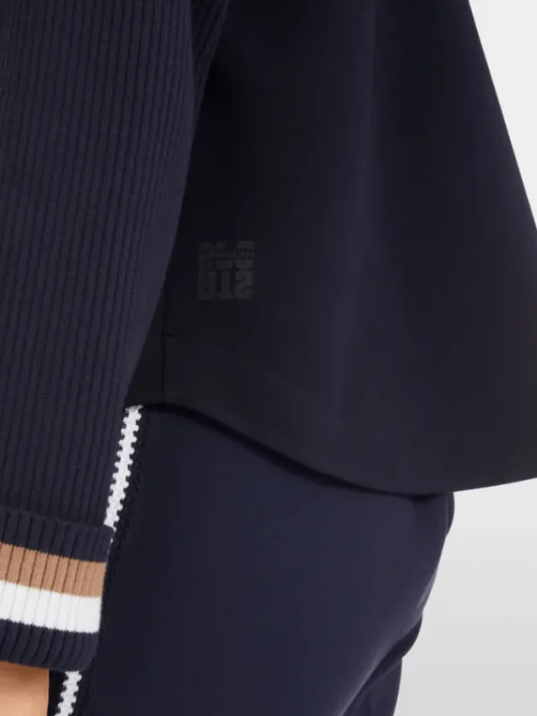 Marc Cain Sports Knitwear | Luxury Gifts^Women's Elegant Navy Sweatshirt In A-Line YS 44.04 J0