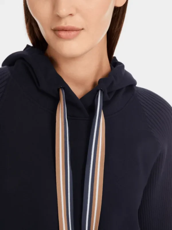 Marc Cain Sports Knitwear | Luxury Gifts^Women's Elegant Navy Sweatshirt In A-Line YS 44.04 J0