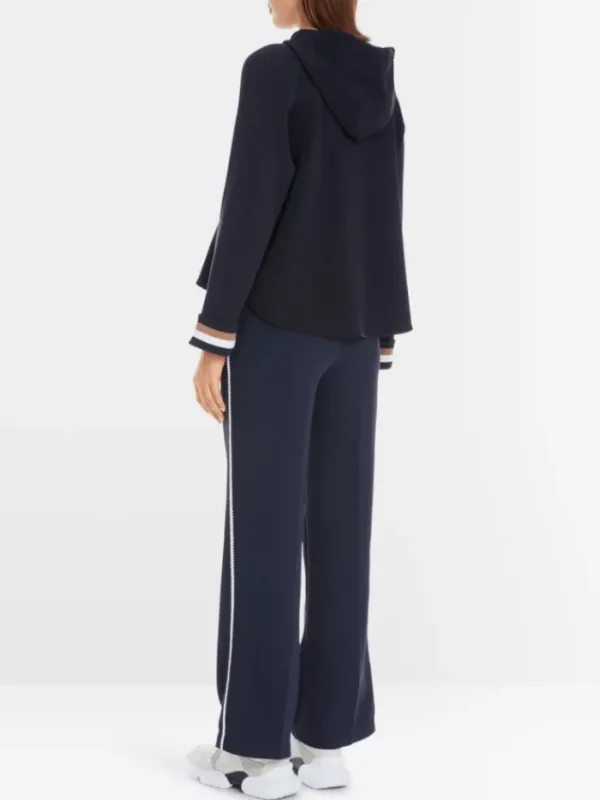 Marc Cain Sports Knitwear | Luxury Gifts^Women's Elegant Navy Sweatshirt In A-Line YS 44.04 J0