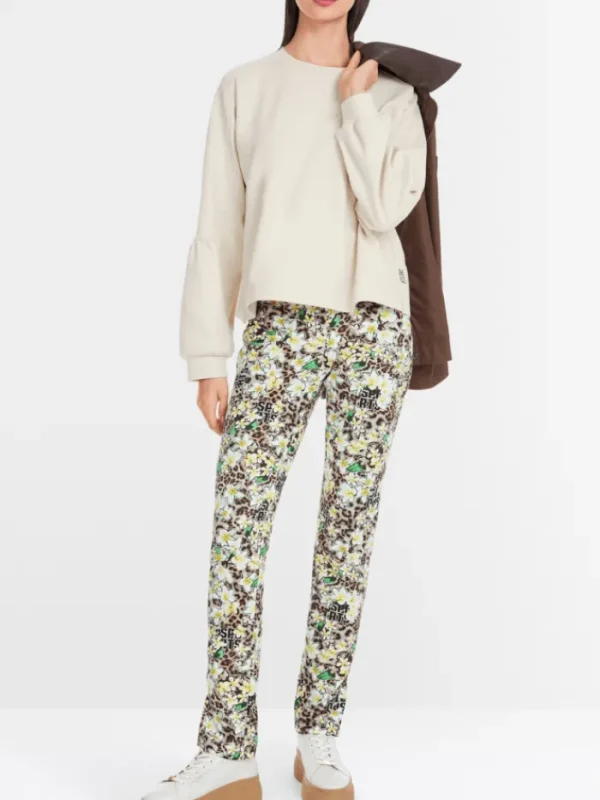 Marc Cain Sports Knitwear | Loungewear^Women's Kimono Style Sweatshirt In Soft Stone YS 44.0