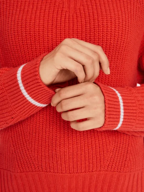 Marc Cain Sports Knitwear | Luxury Gifts^Women's Knitted Jumper In Campari YS 41.08 M19 COL 27