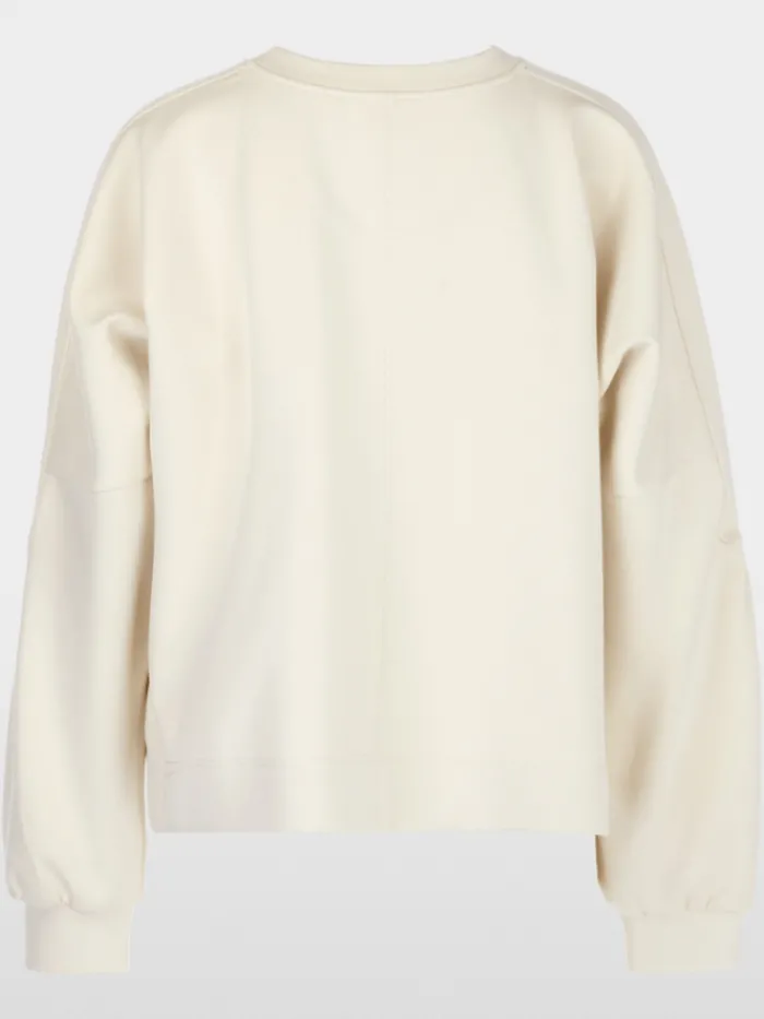 marc_cain_sports_womens_k_7-1.webp Marc Cain Sports Knitwear | Loungewear^Women's Kimono Style Sweatshirt In Soft Stone YS 44.0